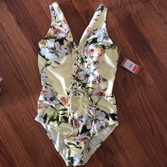 Rachel Rachel Roy Lace Up One Piece Swimsuit - Picture 3 of 4